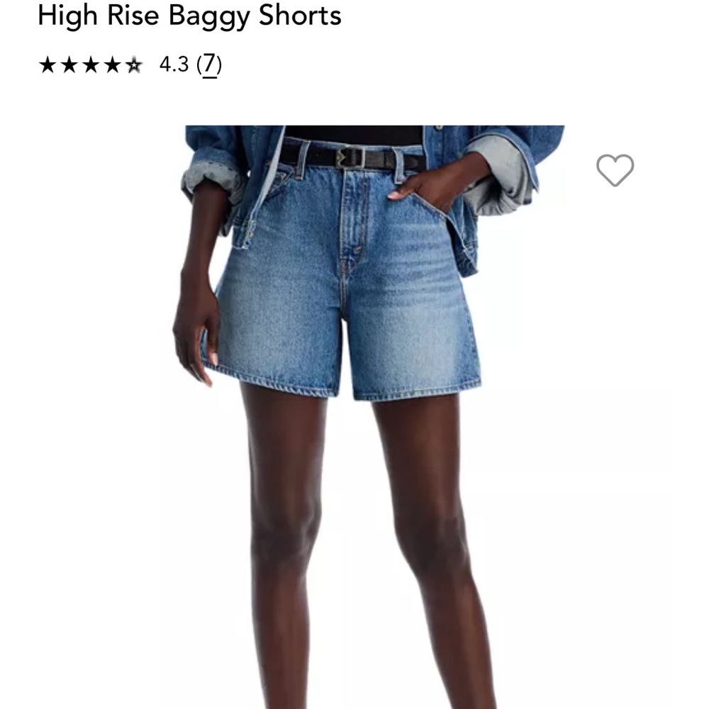 Levi’s NWT Denim High Rise Baggy Shorts